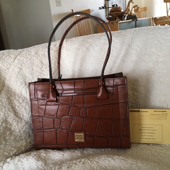 Dooney & Bourke Handbags - NWT  Dooney & Bourke Cognac Janine Satchel